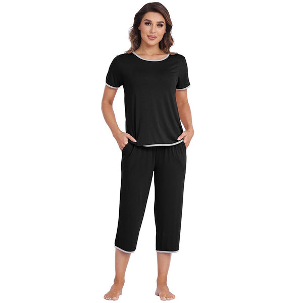 women's short sleeve pajama set