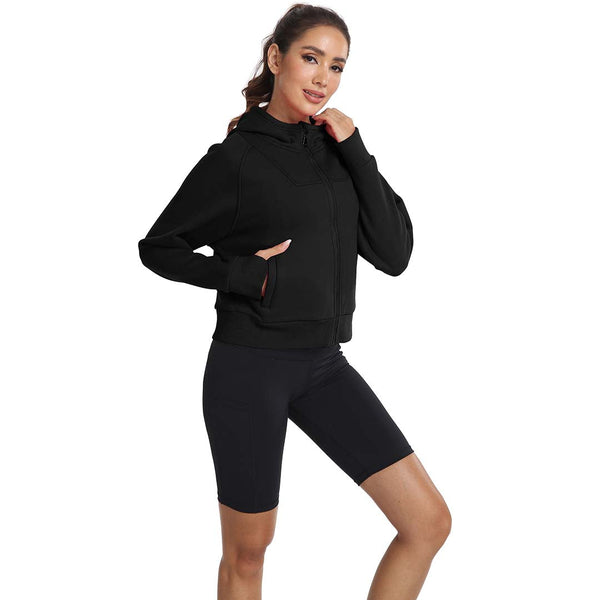 Women's Full Zip Cropped Sweatshirt